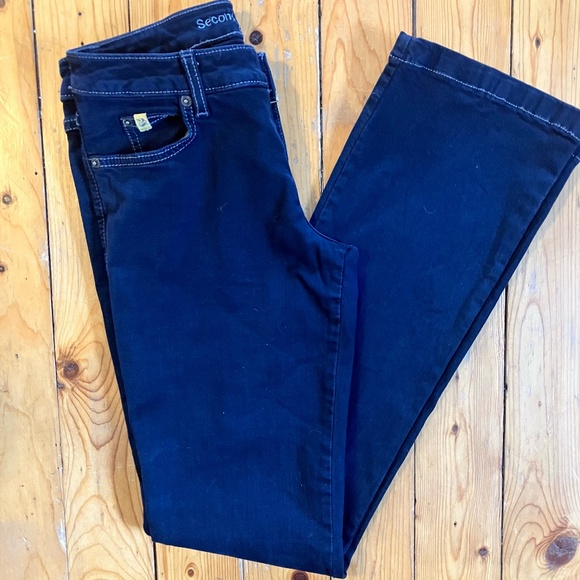 Black Straight Leg Second Yoga Jeans - Picture 1 of 6